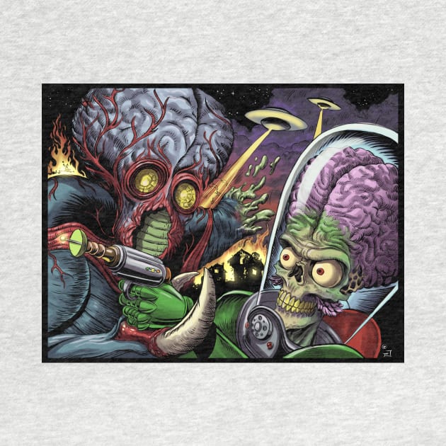 Mars Attacks This Island Earth by Himmelworks